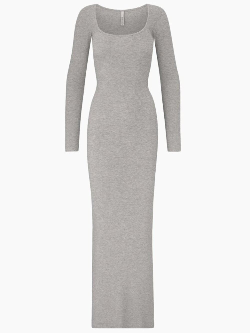 SKIMS Soft Lounge Long-Sleeve Dress in Heather Grey